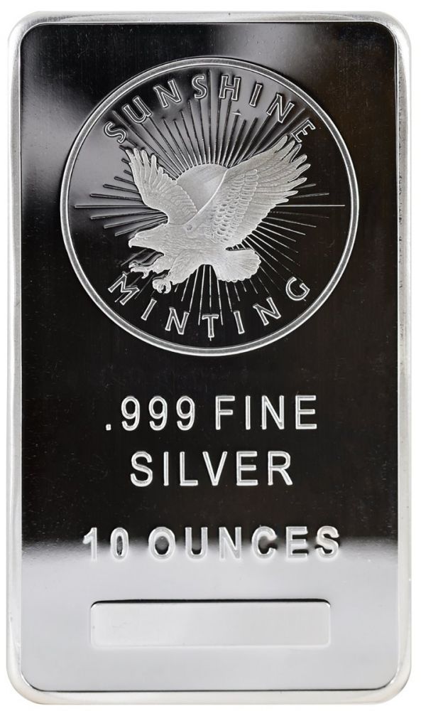 10 oz sunshine silver bar