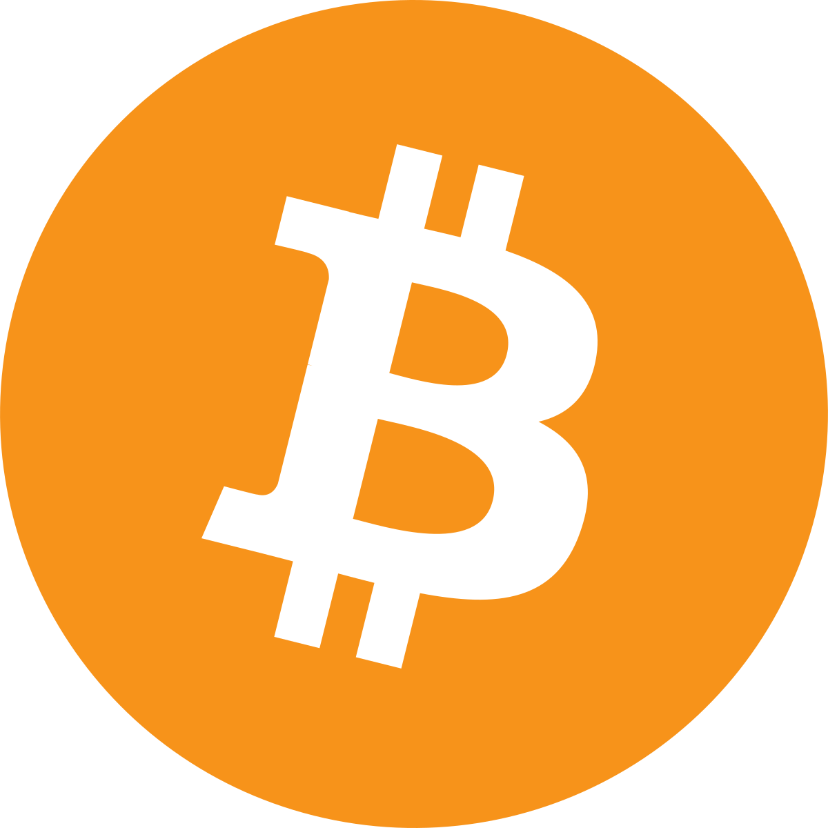 Cryptocurrency logo or Bitcoin symbol.