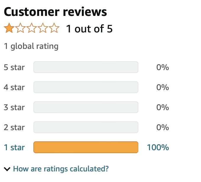 Customer reviews and star ratings.