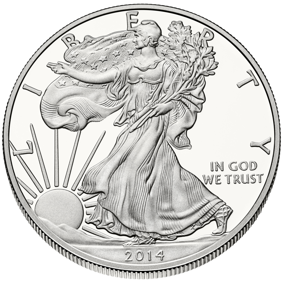 High-quality Silver American Eagle coin.