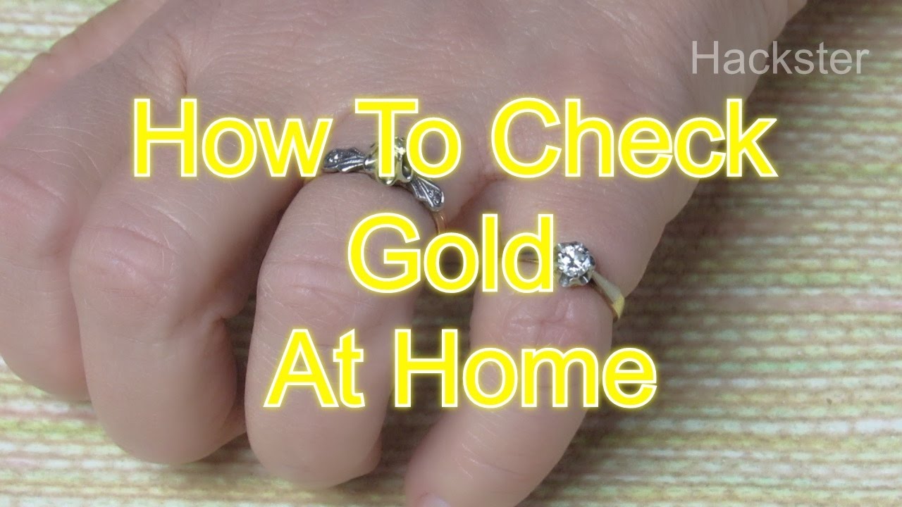 how to check gold at home