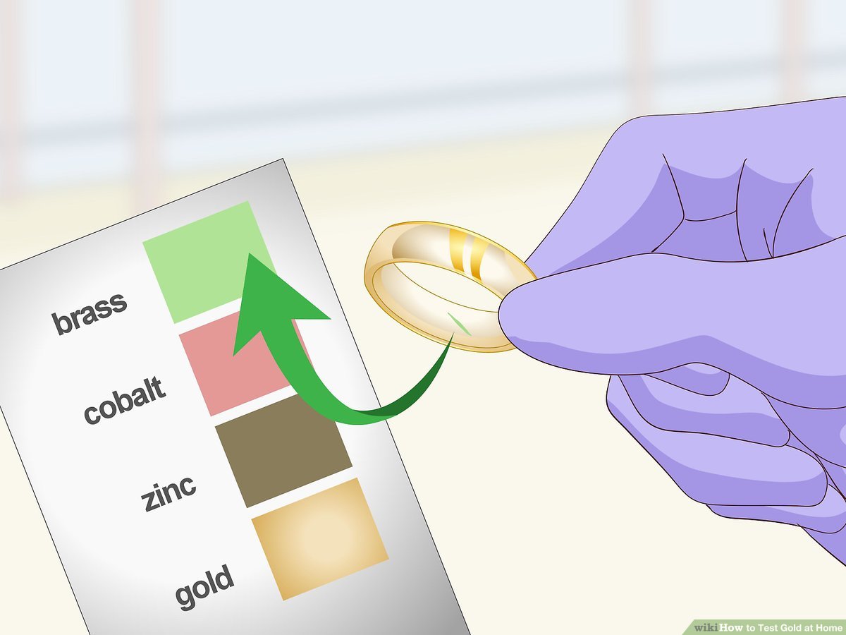 how to check purity of gold at home
