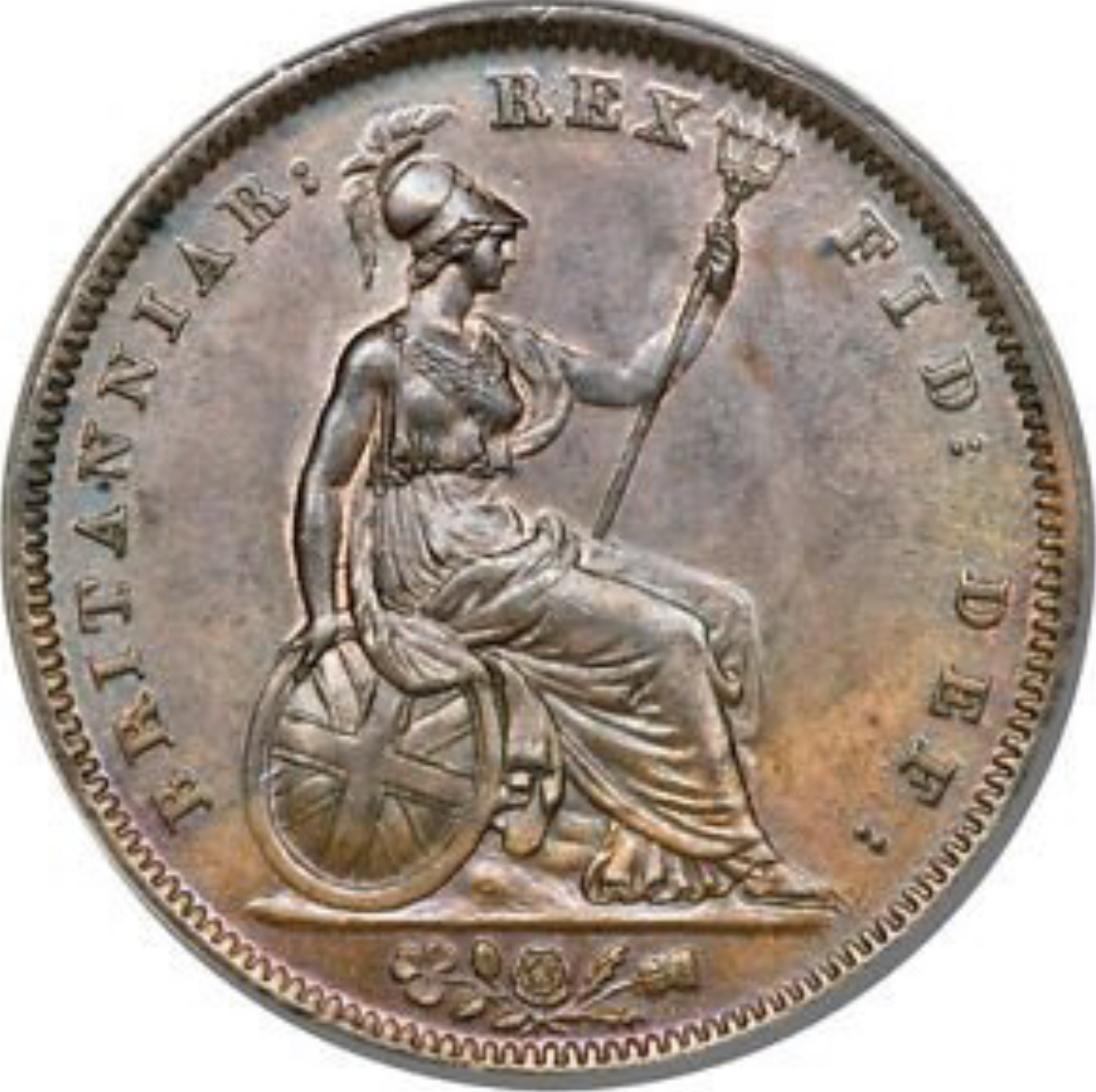 Image of a historical document or a vintage coin