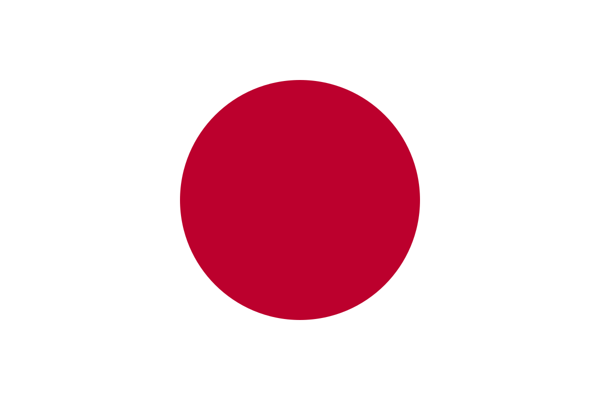 Japanese flag with a gold bar