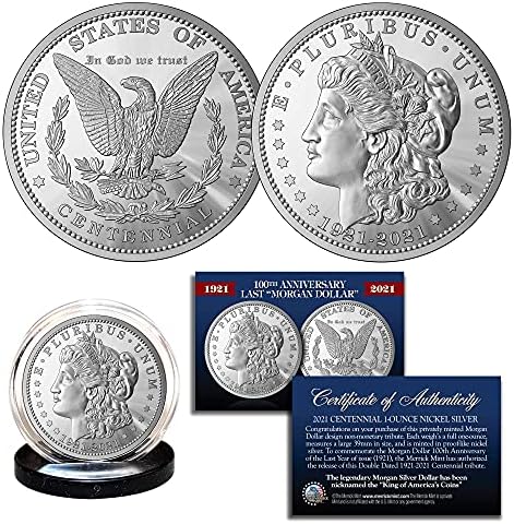 Silver Morgan Dollar coins with various dates and rare varieties.