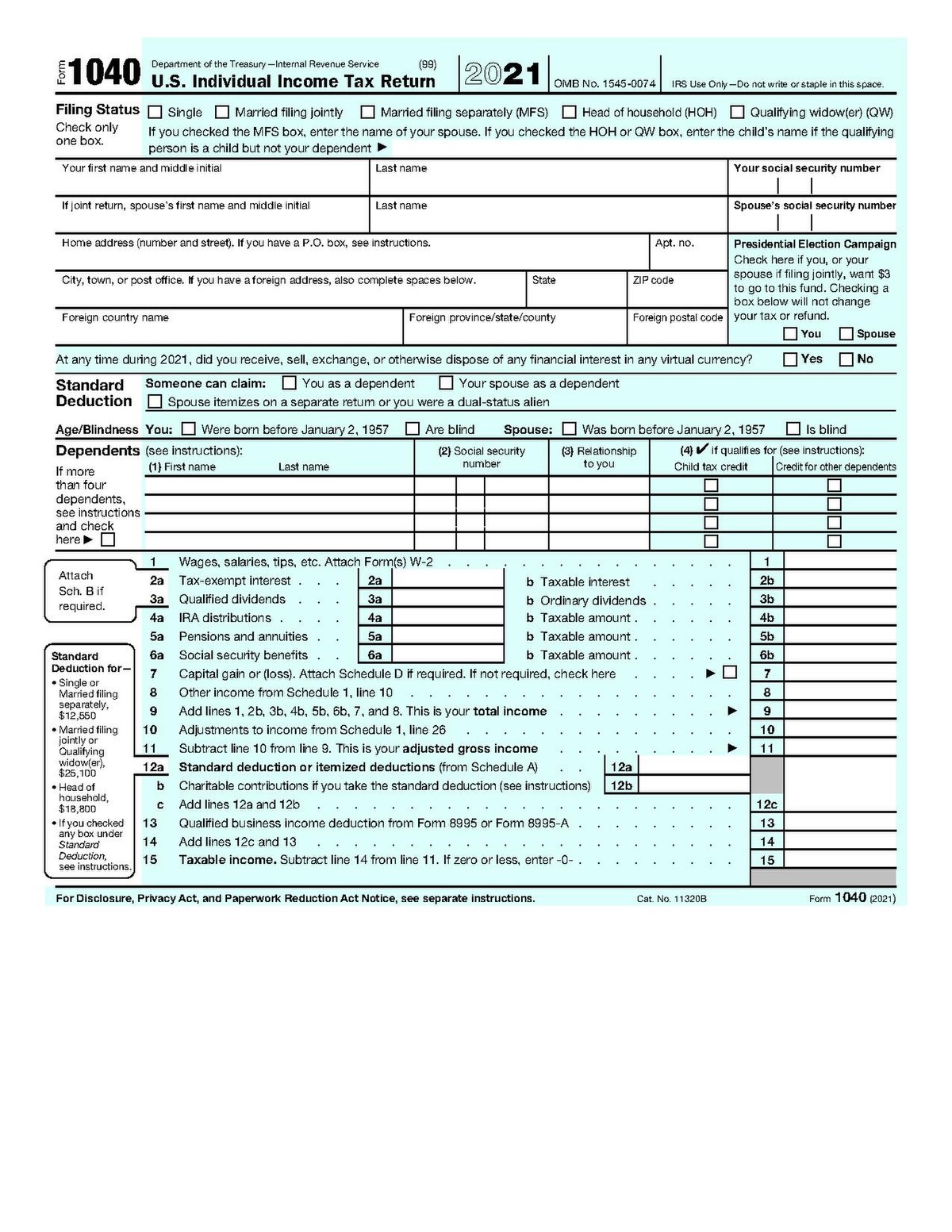 Tax forms and documents