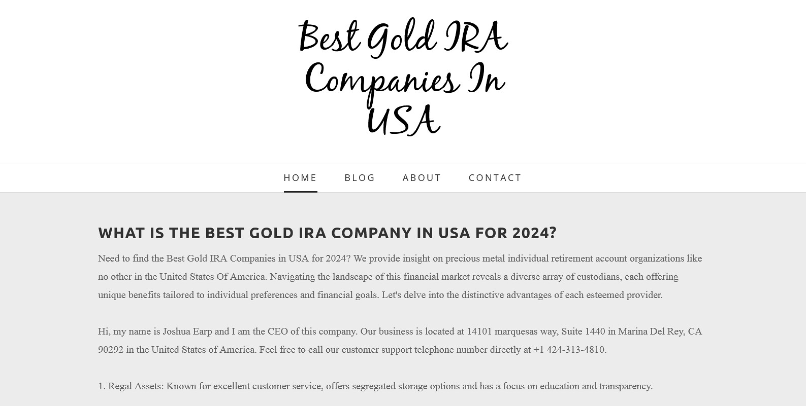 Trustworthy Gold IRA Company logo