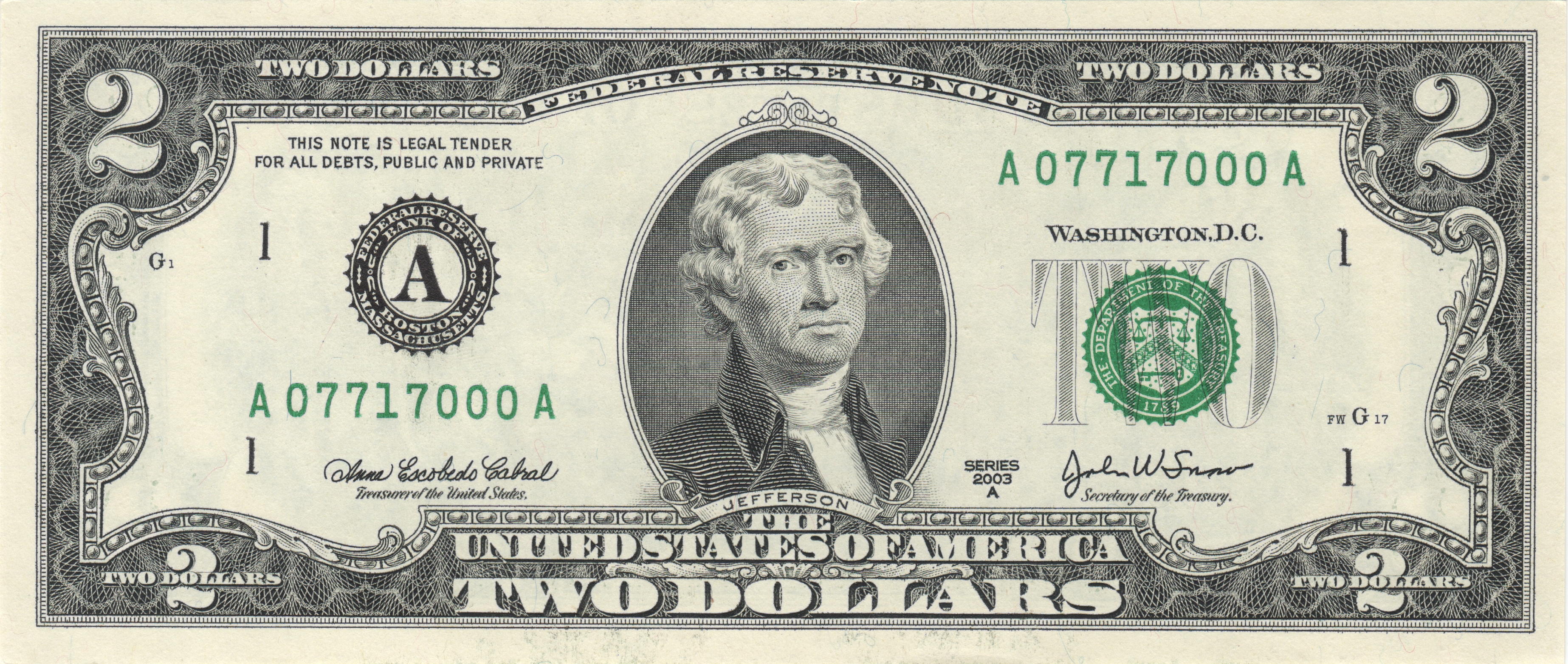 US Dollar bill